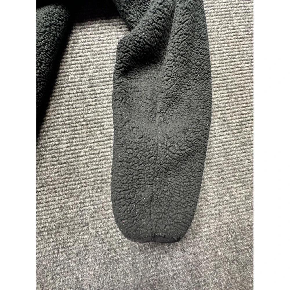 The North Face Fleece Pullover Men XL Black Quarter Zip Sherpa